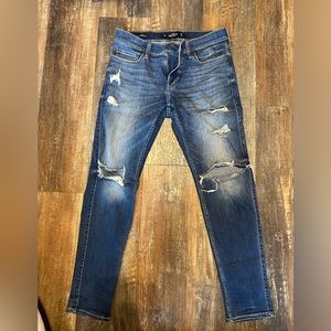 Hollister men’s ripped skinny jeans 31 x 32